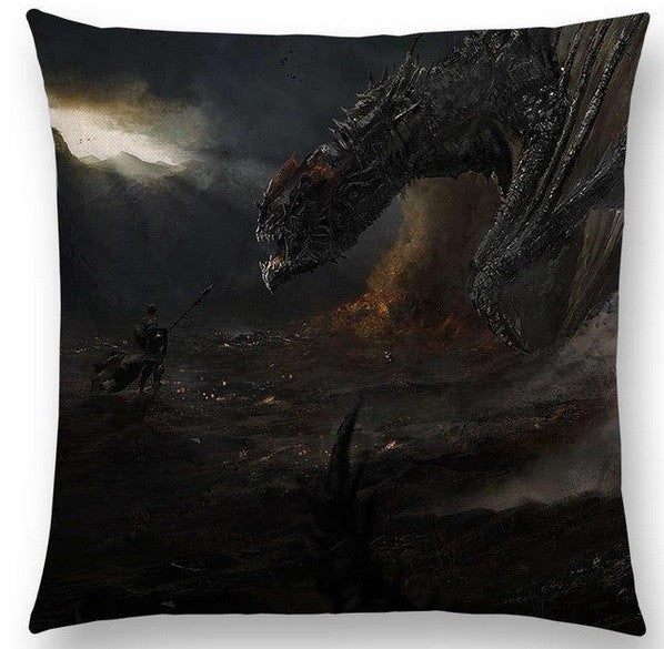 Dragon Cushion Cover Fantasy Mystical Magic Dragon Cushions 18" x 18" - 19