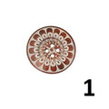 1 x Large Wooden Handmade Etched Buttons 4 Hole 60mm Sewing Craft Scrapbook Gift - 1