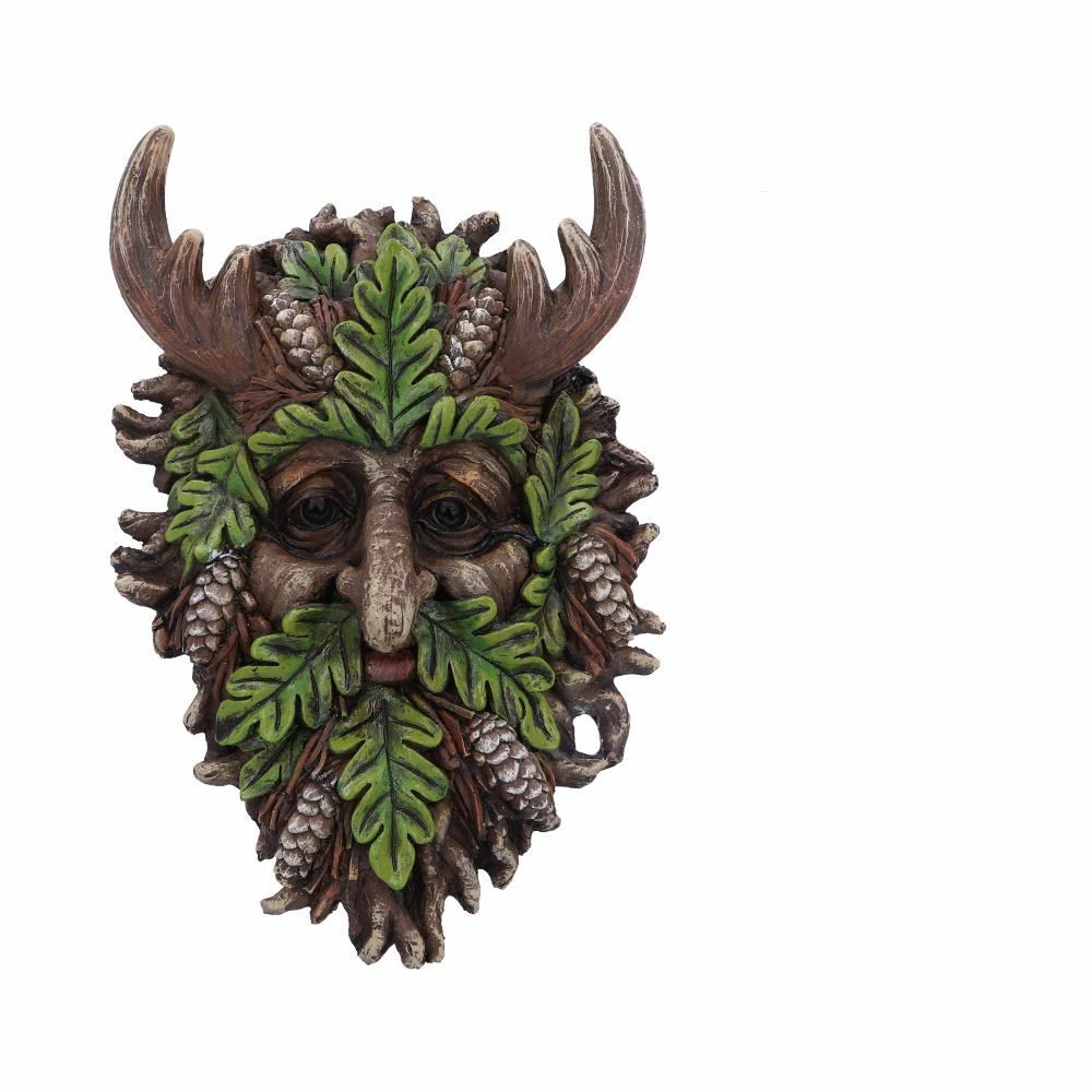 Green Man Wall Plaques Wall Art Garden Decor Tree Spirit Man Of The Forest Pagan - Bryn 20.8cm