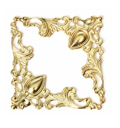 Antique Gold Silver Bronze Effect Applique Furniture Corner Piece Decorative