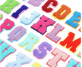 Chenille Multicoloured Alphabet Letter Patch Patches Iron/Sew Towel Embroidered