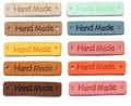 10 Sew On "Handmade" Labels Tag Faux Hand Made Crochet Knitting Tags Label