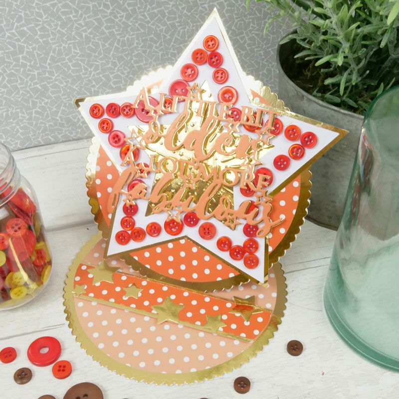 Jar of Buttons Assortment Button Button It! Craft Scrapbook Cardmaking Hunkydory