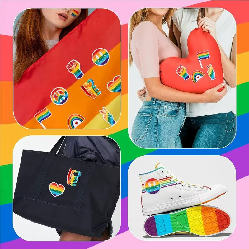 LGBTQIA+ Rainbow Patch LGBTQ+ Pride Patches Iron on / Sew / Glue