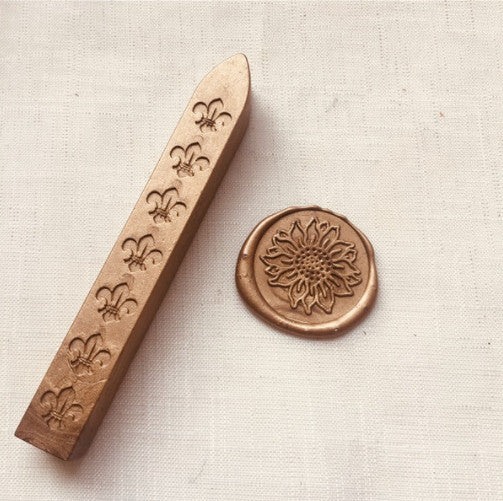 Traditional Wax Sealing Stick Letters Stamp Envelope Seal Scrap Book Manuscript - Old Gold