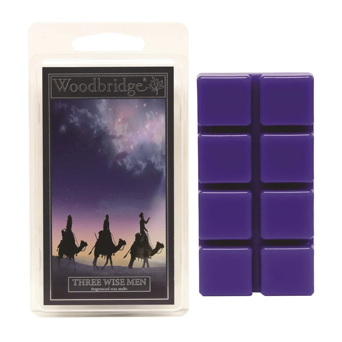 Woodbridge Scented Wax Melts - Melt Burn Time: Up to 16 Hours Per Segment - Three Wise Men