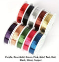 Silver Gold Black Red Pink Beading Wire Jewellery Making Supplies 0.3mm 0.4mm