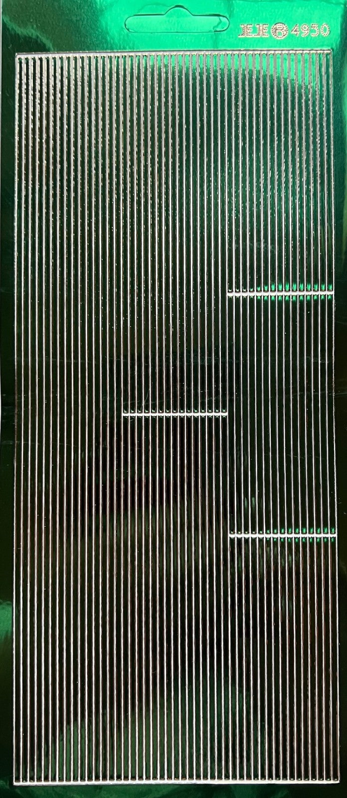 Lines Border Line Mirror Shine Peel Off Sticker Edge Craft Borders Stickers - Green