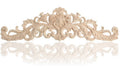 30 x 8.5cm Exquisite Classic Wood Carved Applique Furniture Natural Decal #3SM