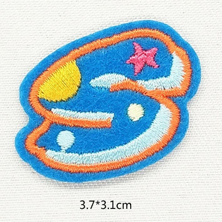 Colourful Graffiti Letter Patch Iron on Alphabet Letters Embroidery Customise