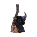 Black Cat Ornament Gothic Salem Witch Wiccan Cats Fantasy Art Boxed Gift - Broom Guard 11.5cm