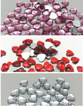 Heart Flat Back Crystal Acrylic Scatter Scrapbook Card Craft Gift Wedding Love