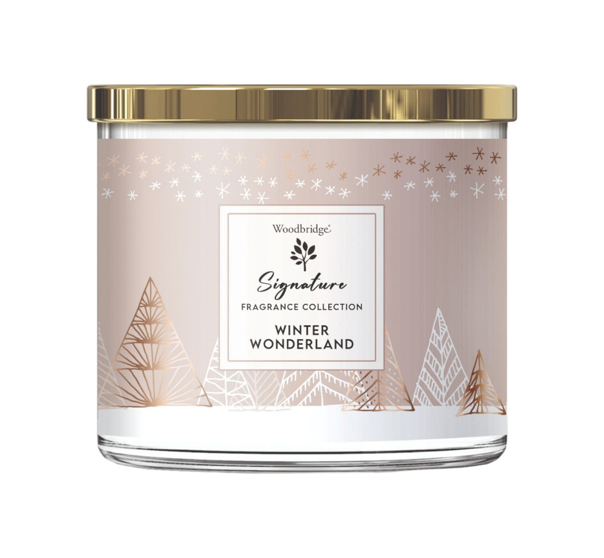 Large Three Wick Fruit Christmas Woodbridge Glass Jar Candle - 38 Hour Burn Time - Winter Wonderland (Christmas)
