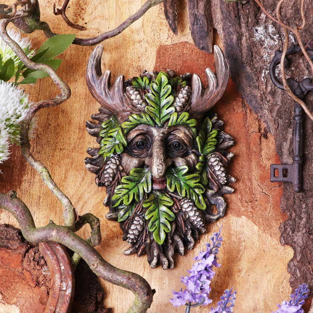 Green Man Wall Plaques Wall Art Garden Decor Tree Spirit Man Of The Forest Pagan