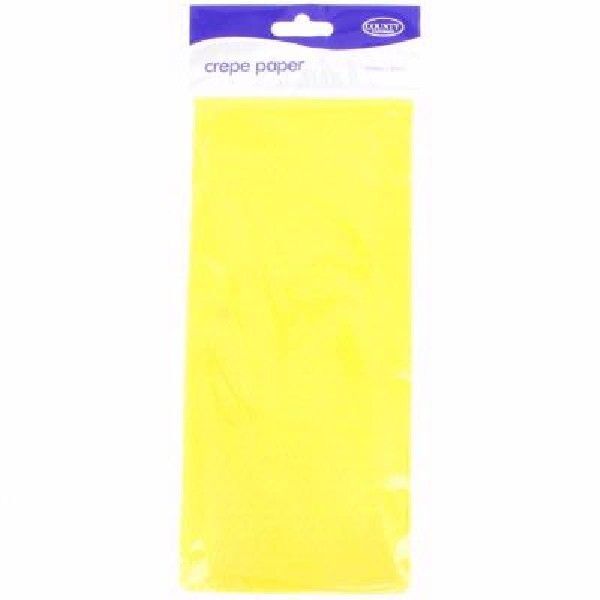 Crepe Paper Sheets 1.5 Meter x 50cm Party Decorations Craft Paper Roll Streamer - Yellow