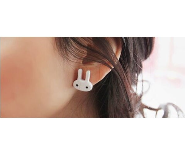 Kawaii Japan Bunny Rabbit Minimalist Candy Colour Cute Earrings & Gift Bag