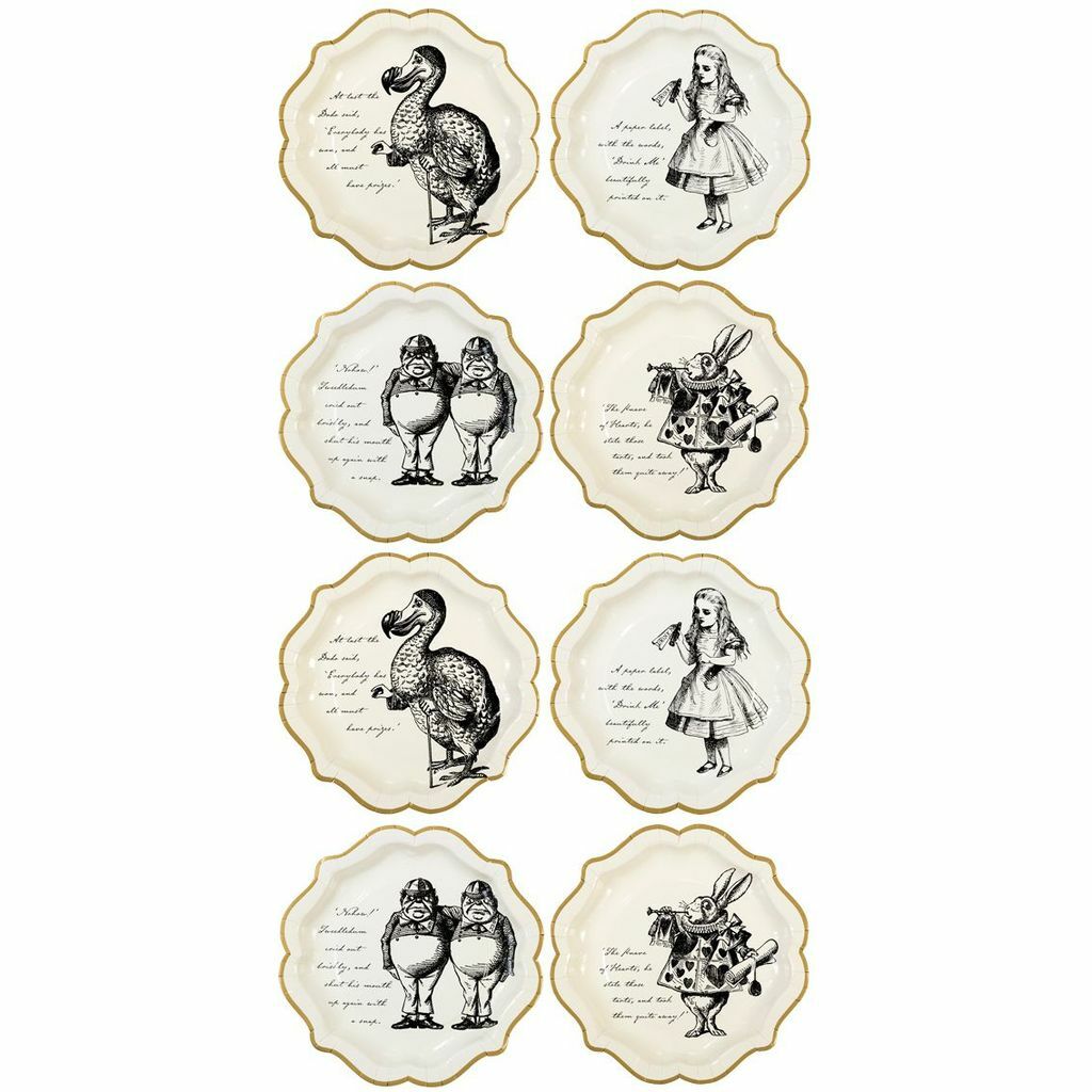 Unicorn Animals Alice Wonderland Party Plates Children's Party Table Decorations
