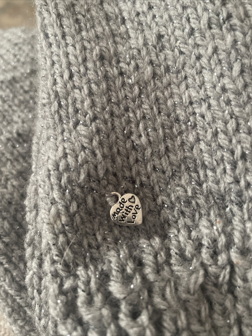 Made With Love Heart Sew Glue Craft Charm Garment Clothing Label Tags Handmade