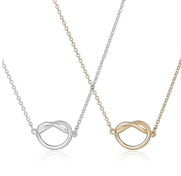 Infinity Knot Pendant Necklace Represents Love Friendship & Gift Bag