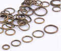 Antique Bronze Jump Rings Split Ring Connectors Jewellery Connector - Many Sizes