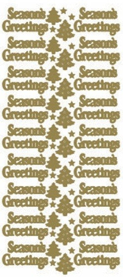 Diamond Sparkle Seasons Greetings Christmas Peel Off Sticker Craft Stickers