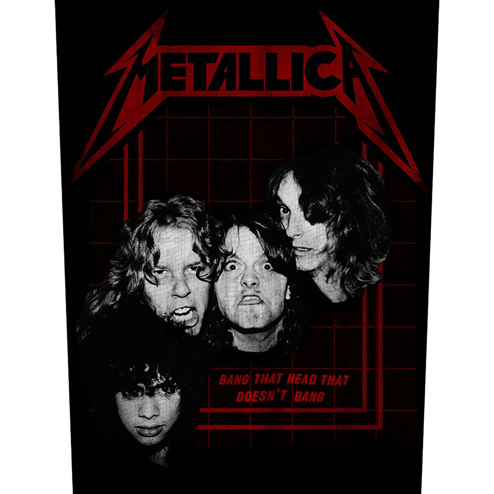 Large Metallica Back Patch Patches - Officially Licensed Merchandise - 35x26cm - Bang That Head - 35x26cm