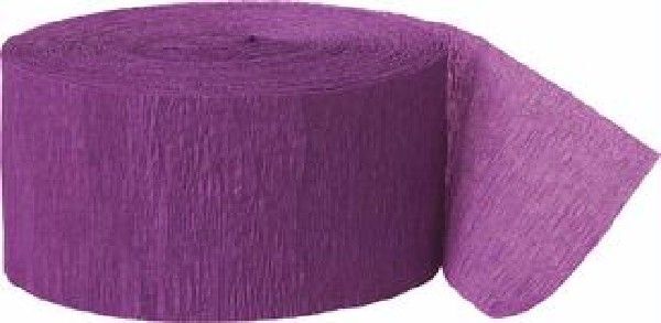 Buy 3 Rolls Crepe Streamer Crepe Paper Party Decoration Streamers 81 ft - Purple x 3 rolls