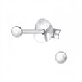 925 Sterling Silver Classic Ball Stud Earrings 2x2mm
