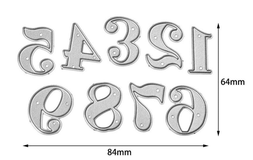 Alphabet Numbers Die Cutting Stencil Card Making Scrapbook Craft Template
