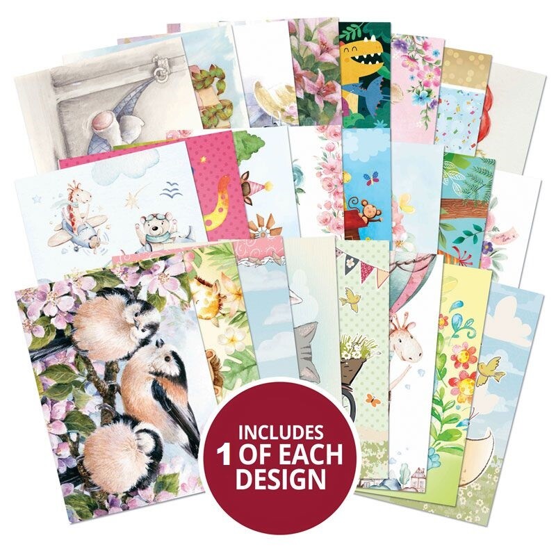 Hunkydory Little Books 20/24/25 Pack - Christmas Birthday Card Making Scrapbook - Cutest Celebrations