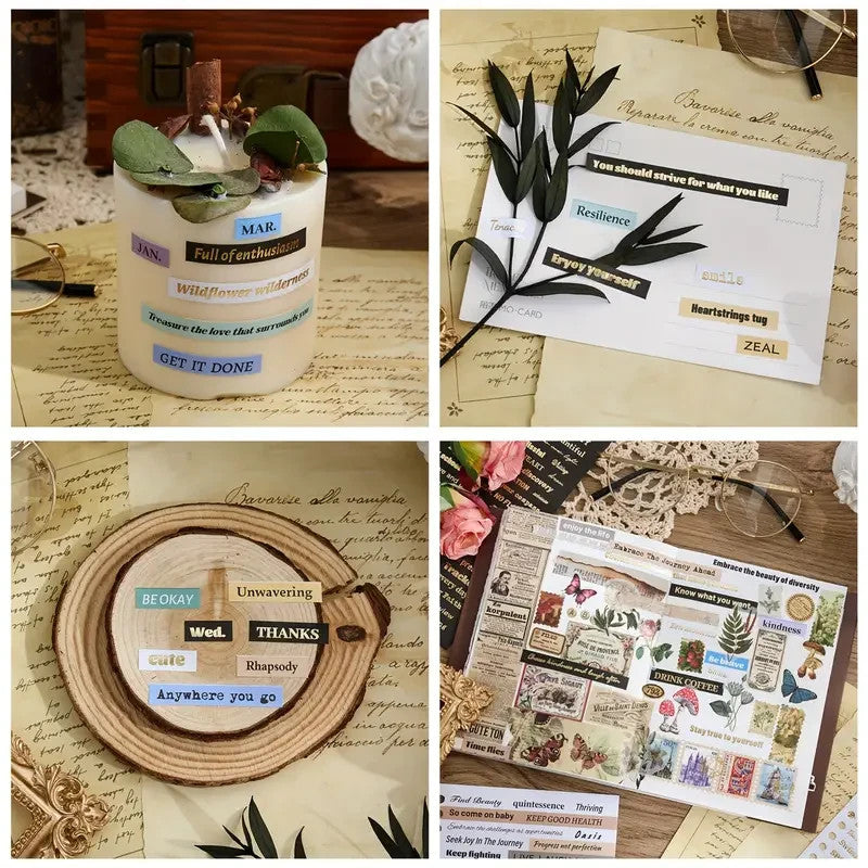 Positive Word Stickers Sentiments Quote Sticker Sheet Quotes Words Sheets