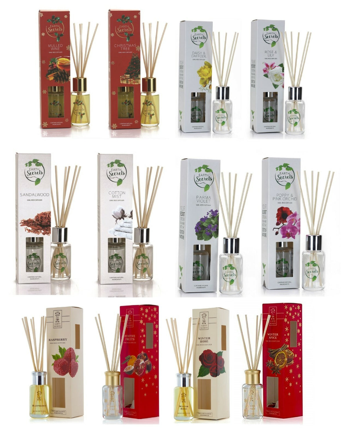 Ashleigh & Burwood Earth Secrets Reed Diffuser Boxed Home Scented Gift