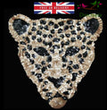 Large Sew on Sequins Applique Leopard Patch Sparkly Customise Craft Clothing