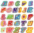 Colourful Graffiti Letter Patch Iron on Alphabet Letters Embroidery Customise