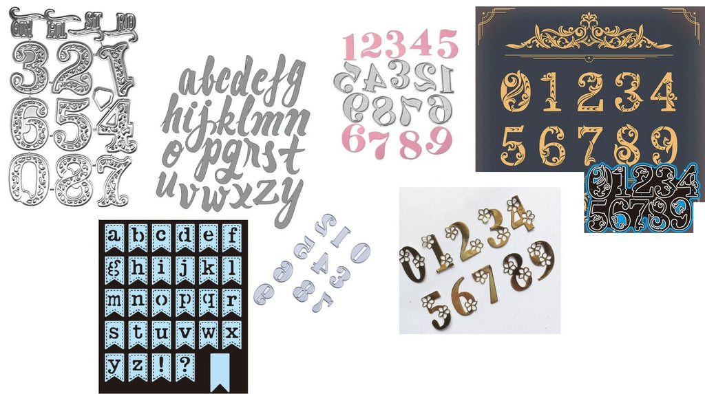 Alphabet Numbers Die Cutting Stencil Card Making Scrapbook Craft Template