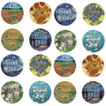 Round Labels Thank You Van Gogh Design Handmade Craft Seal Stickers 2.5cm