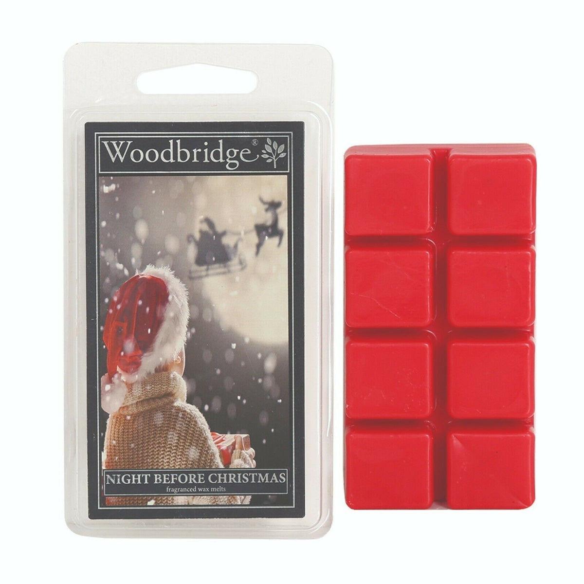 Woodbridge Scented Wax Melts - Melt Burn Time: Up to 16 Hours Per Segment - Night Before Xmas