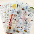 6 Pig Rabbit Cartoon Animal Diary Planner Sticker Deco Cute Cartoon Kawaii D2