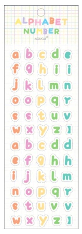 Self Adhesive Colourful Letters Number Alphabet Letter Numbers Craft Scrapbook - Alphabet Design 3