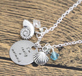 'IM REALLY A MERMAID' CHARM ENGRAVED NECKLACE SEA OCEAN BEACH NECKLACE 18"