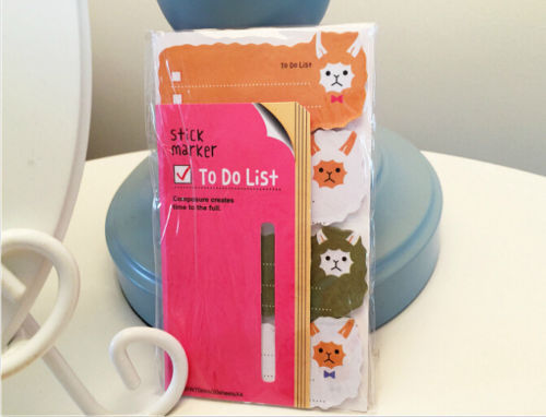 To Do List Sticky Index Tab Notes Memo Cat Dog Panda Rabbit Adhesive Pad Label - Sheep