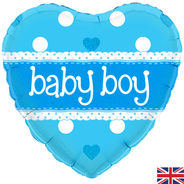 It's a Boy It's a Girl Baby Shower New Baby Gender Reveal Balloon 18" - Baby Boy Heart Shaped