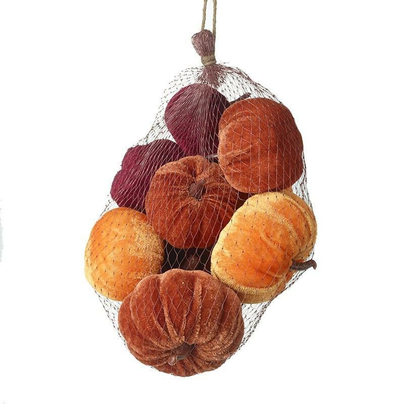 Velvet Pumpkin Halloween Pumpkins Ornament Prop Party Autumn Decoration Craft