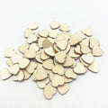 12mm Wood Hearts Confetti Slices Wedding Craft Chips Wedding Decoration Scatter - Natural Wood