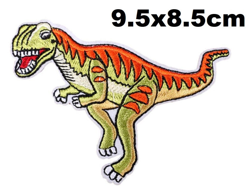 Dinosaur Animal Kids Embroidered Patch Applique Sew or Iron on Patches Customise - 2