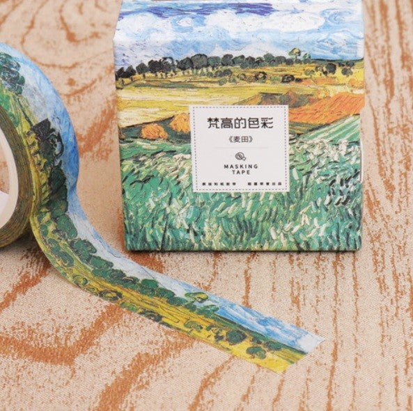 Vincent Van Gogh Washi Tape Decorative Scrap Book Craft Art 15mm Wide 7m Long - Fields 05