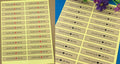 Sticker Labels Hand made with love Gift Kraft Craft Stickers Red Brown Black