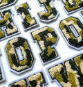 3D Camouflage Chenille Army Varsity Patch Letter Patches Iron or Sew on Alphabet