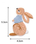 Rabbit Embroidery Patch Bunny Patches Iron on / Sew / Glue Embroidered Applique - 3
