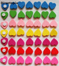 Mini Wooden Adhesive Hearts Craft Wedding Valentine Scrapbook Wood Heart 18mm